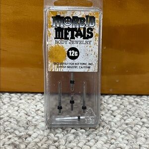 Morbid Metals Unisex Body Jewelry 12G